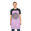 Apron, Hand drawn Mandala Art, Lilac All Over Prints - Blululi