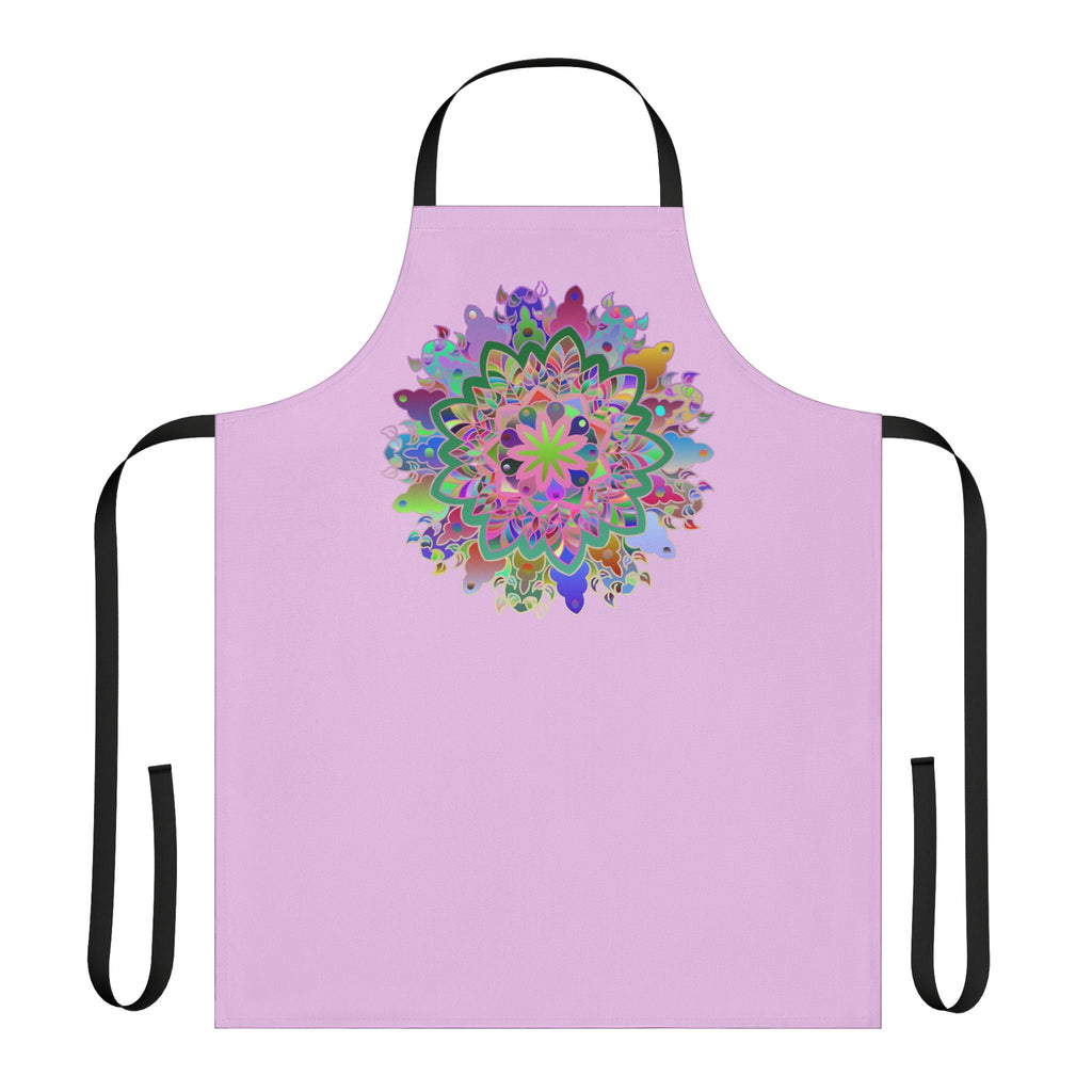 Apron, Hand drawn Mandala Art, Lilac All Over Prints - Blululi