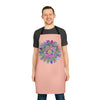 Apron, Hand drawn Mandala Art, Peach All Over Prints - Blululi