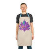 Apron, Lotus Flower Mandala Art Purple All Over Prints - Blululi