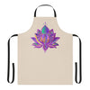 Apron, Lotus Flower Mandala Art Purple All Over Prints - Blululi