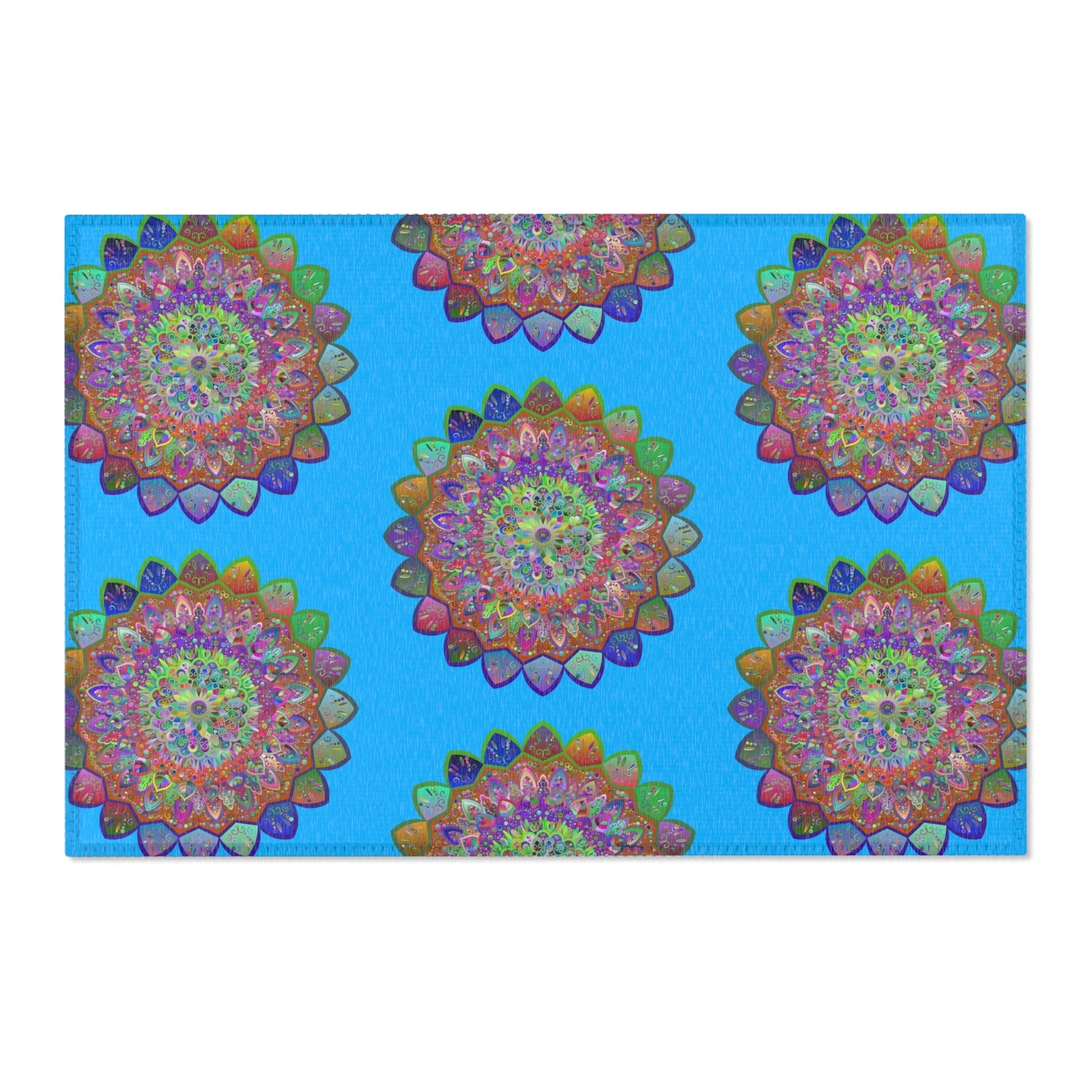 Lively Mandala Area Rugs for Colorful Serenity at Home
