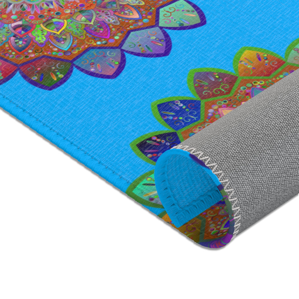 Welcome Mandala Rug Lively Mandala Area Rugs for Colorful Serenity at Home