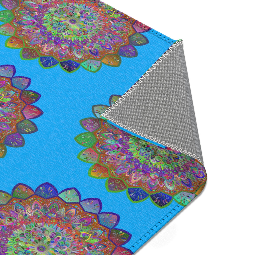 Welcome Mandala Rug Lively Mandala Area Rugs for Colorful Serenity at Home