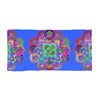 Beach Towel, Beach Cloth, Pool Towel Featuring Hand - Drawn Colorful Mandala Designs - Light Blue - Blululi