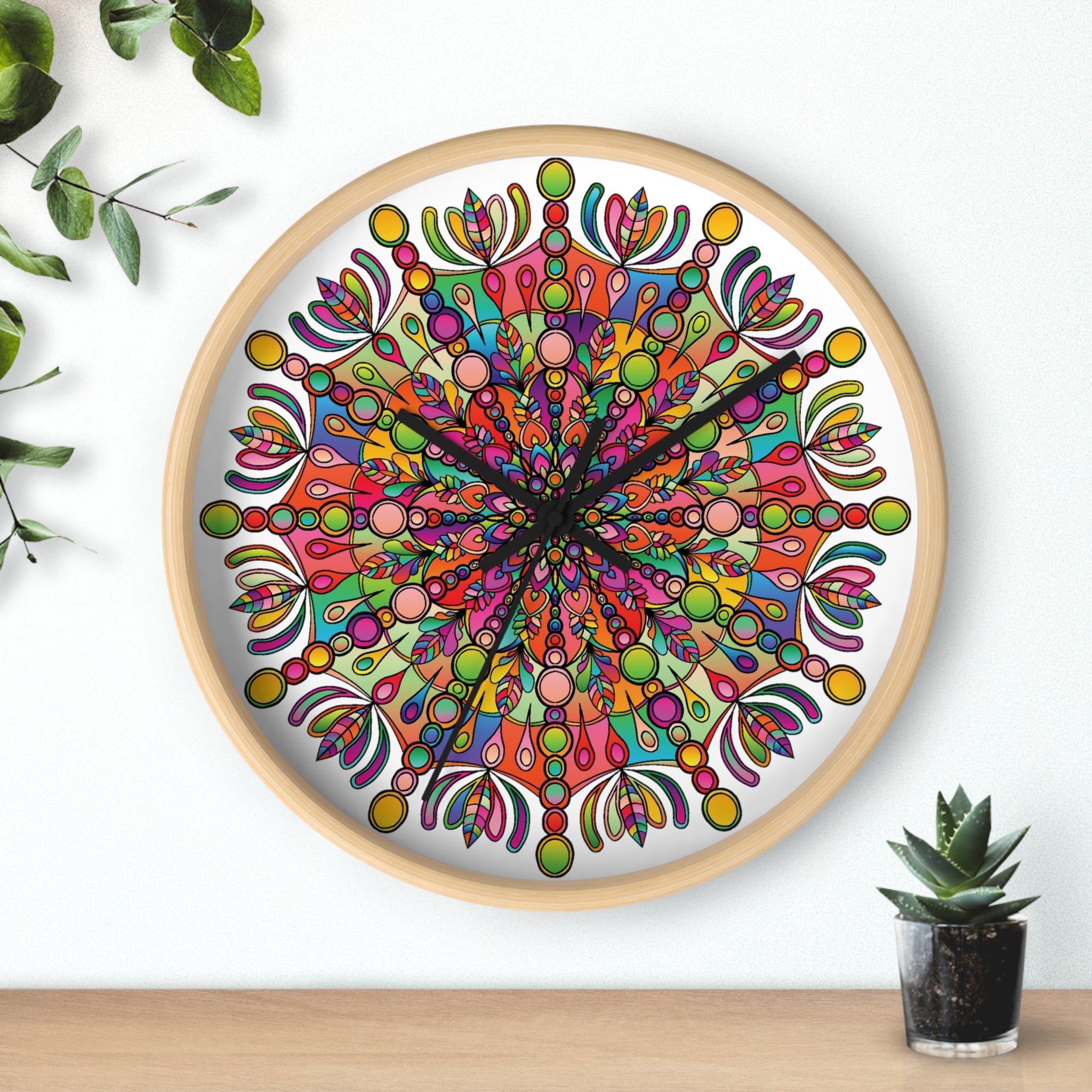 Beautiful Mandala Wall Clock Home Decor - Blululi