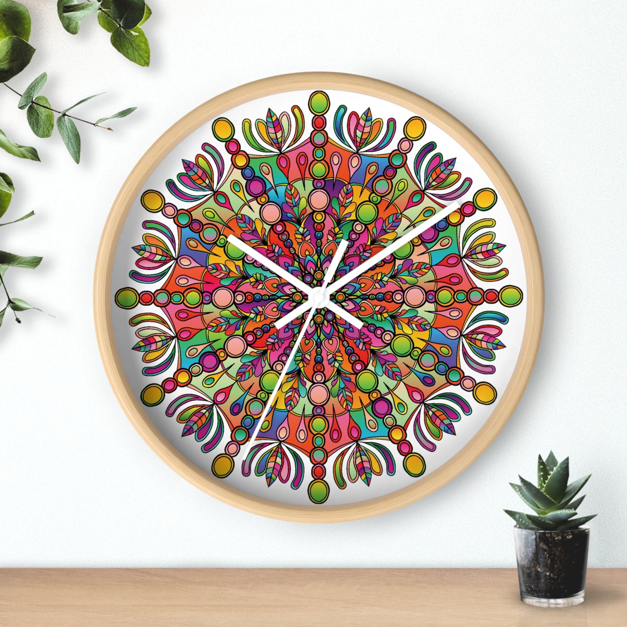 Beautiful Mandala Wall Clock Home Decor - Blululi