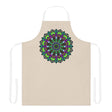 Beige Mandala Apron - Colorful Art Kitchen Wear All Over Prints - Blululi