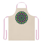 Beige Mandala Apron - Colorful Art Kitchen Wear All Over Prints - Blululi