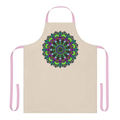 Beige Mandala Apron - Colorful Art Kitchen Wear All Over Prints - Blululi