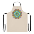 Beige Mandala Apron - Hand Drawn Art All Over Prints - Blululi