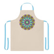Beige Mandala Apron - Hand Drawn Art All Over Prints - Blululi