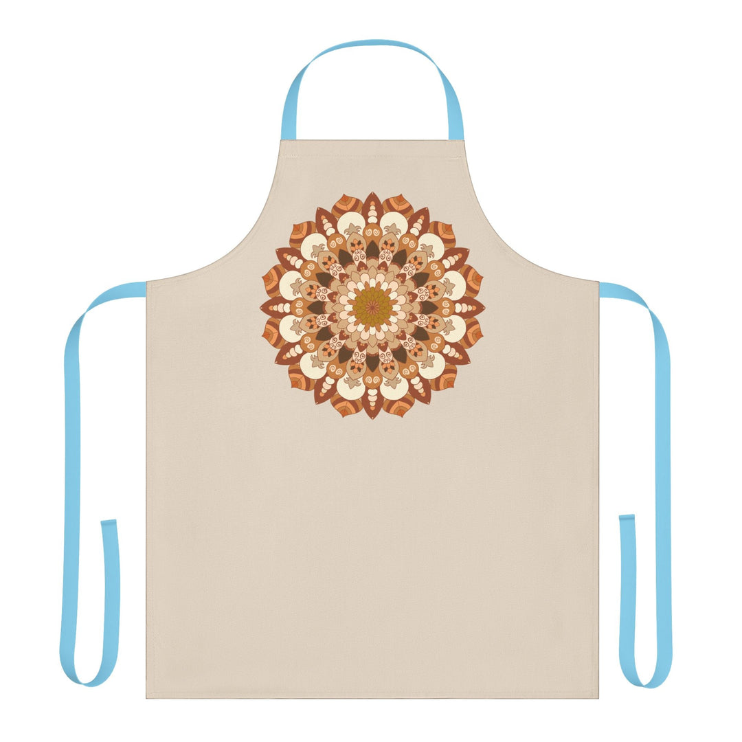 Beige Mandala Art Apron - Kitchen Decor All Over Prints - Blululi