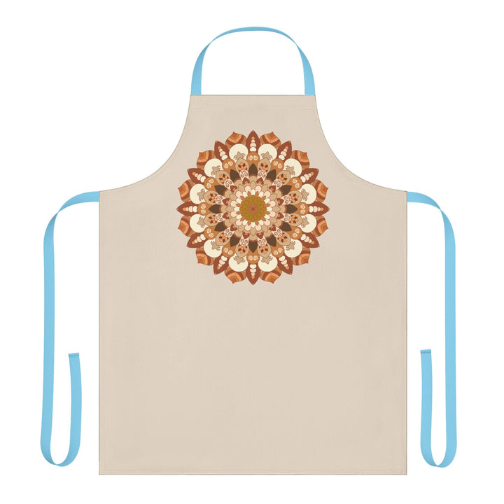 Beige Mandala Art Apron - Kitchen Decor All Over Prints - Blululi