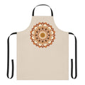 Beige Mandala Art Apron - Kitchen Decor All Over Prints - Blululi