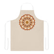 Beige Mandala Art Apron - Kitchen Decor All Over Prints - Blululi