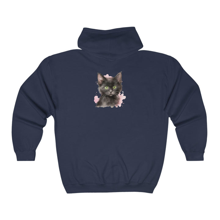 Black Cat Curiosity Hoodie - Soft & Fluffy Hoodie - Blululi