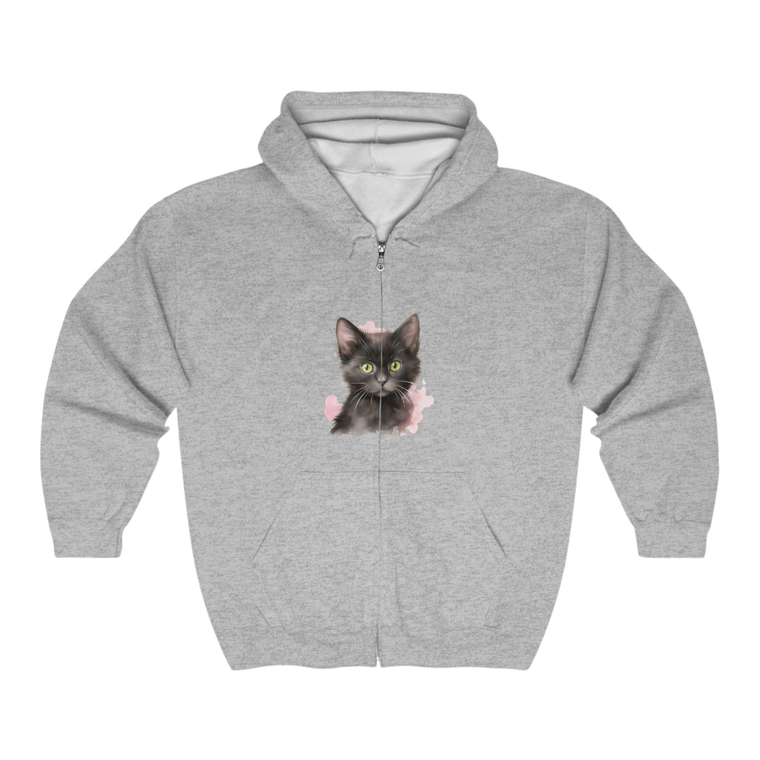 Black Cat Curiosity Hoodie - Soft & Fluffy Hoodie - Blululi