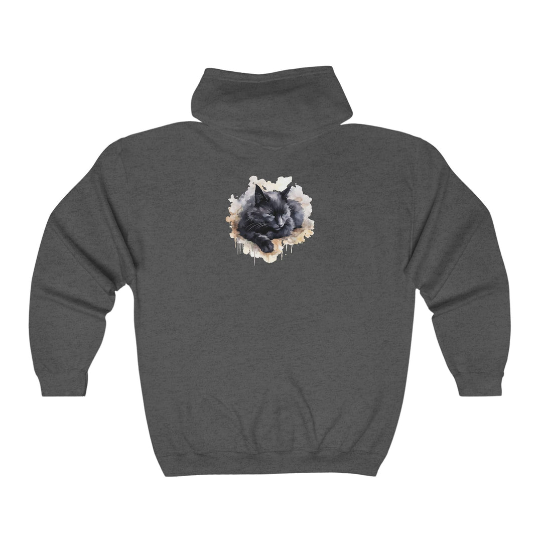 Black Cat Dream Hoodie - Soft & Cozy Hoodie - Blululi