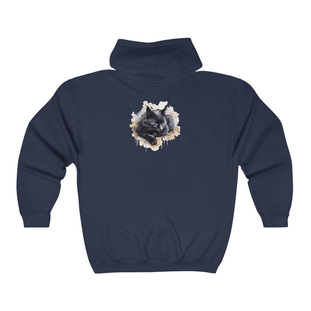 Black Cat Dream Hoodie - Soft & Cozy Hoodie - Blululi