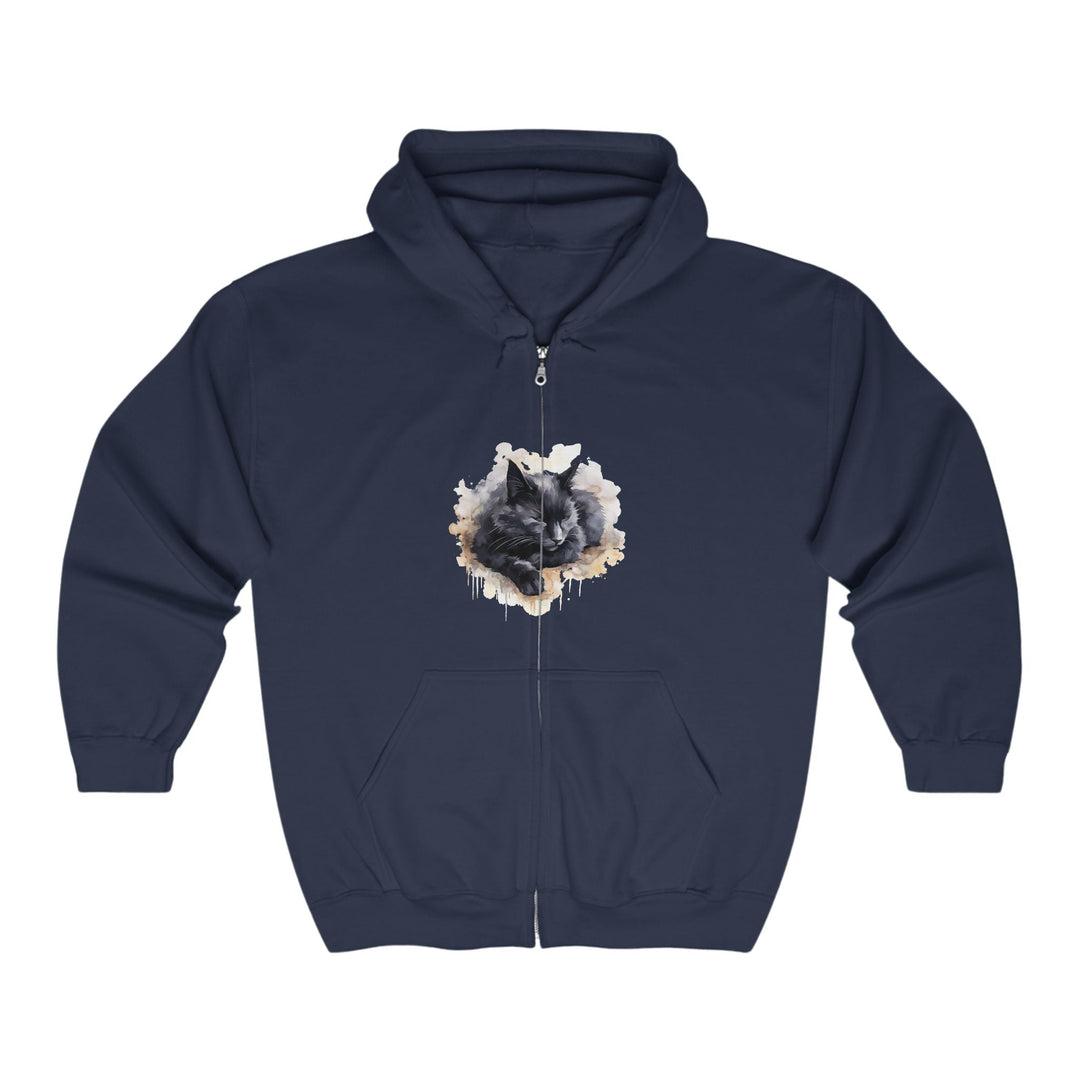 Black Cat Dream Hoodie - Soft & Cozy Hoodie - Blululi