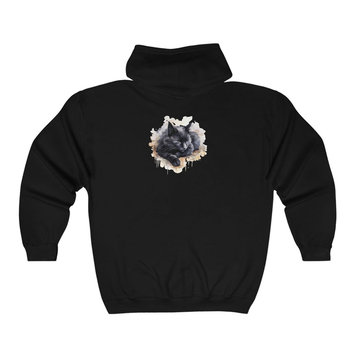 Black Cat Dream Hoodie - Soft & Cozy Hoodie - Blululi