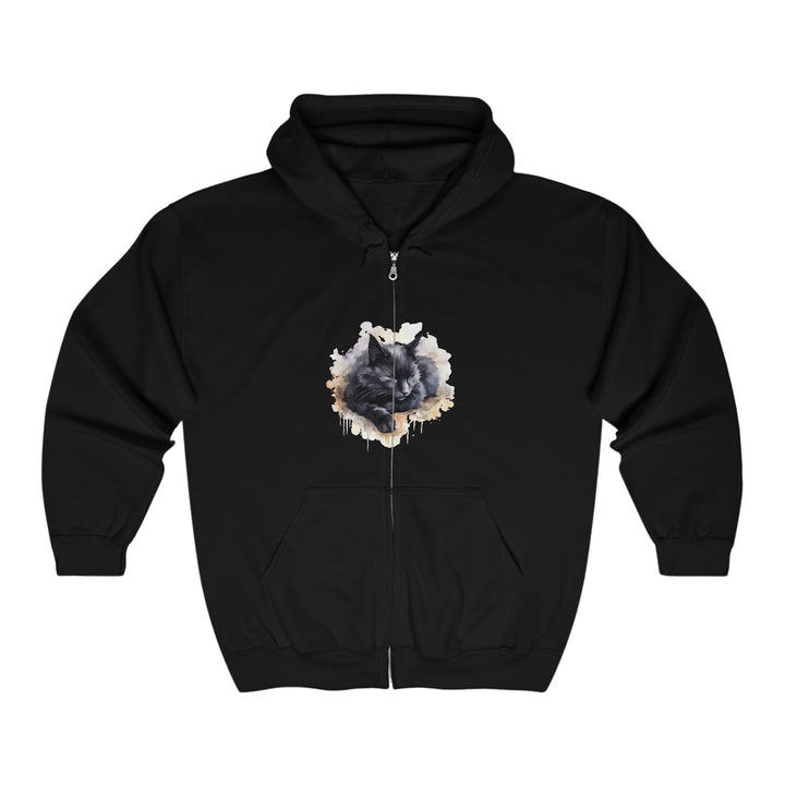 Black Cat Dream Hoodie - Soft & Cozy Hoodie - Blululi