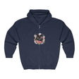 Black Cat Flower Crown Hoodie Hoodie - Blululi