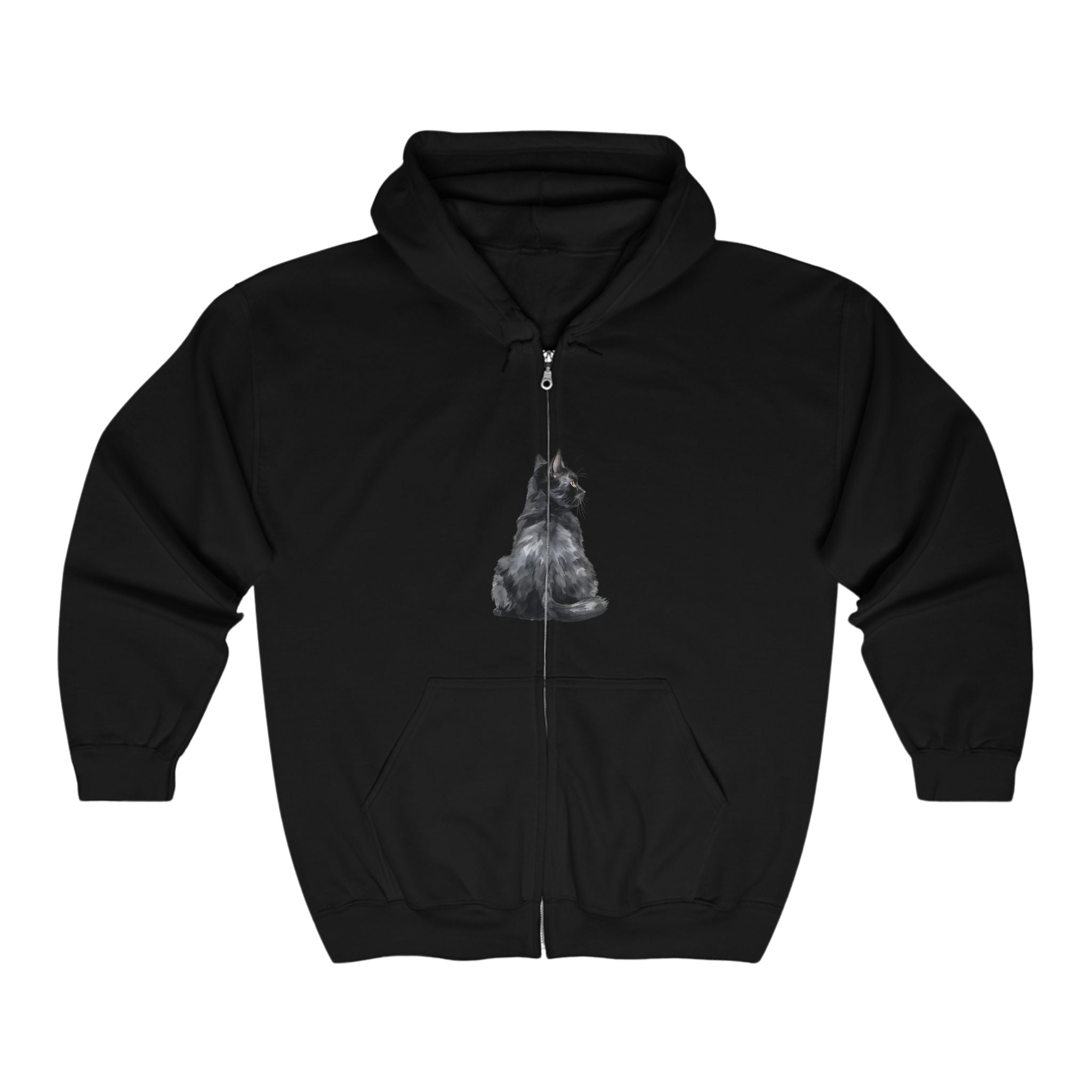 Black Cat Hoodie - Cozy & Stylish Hoodie - Blululi