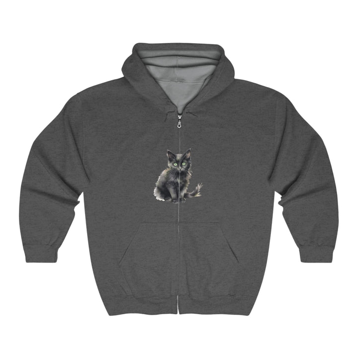 Black Cat Hoodie - Mystical Feline Design Hoodie - Blululi