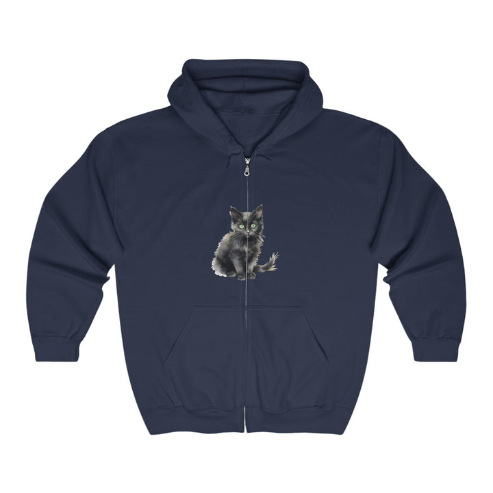 Black Cat Hoodie - Mystical Feline Design Hoodie - Blululi