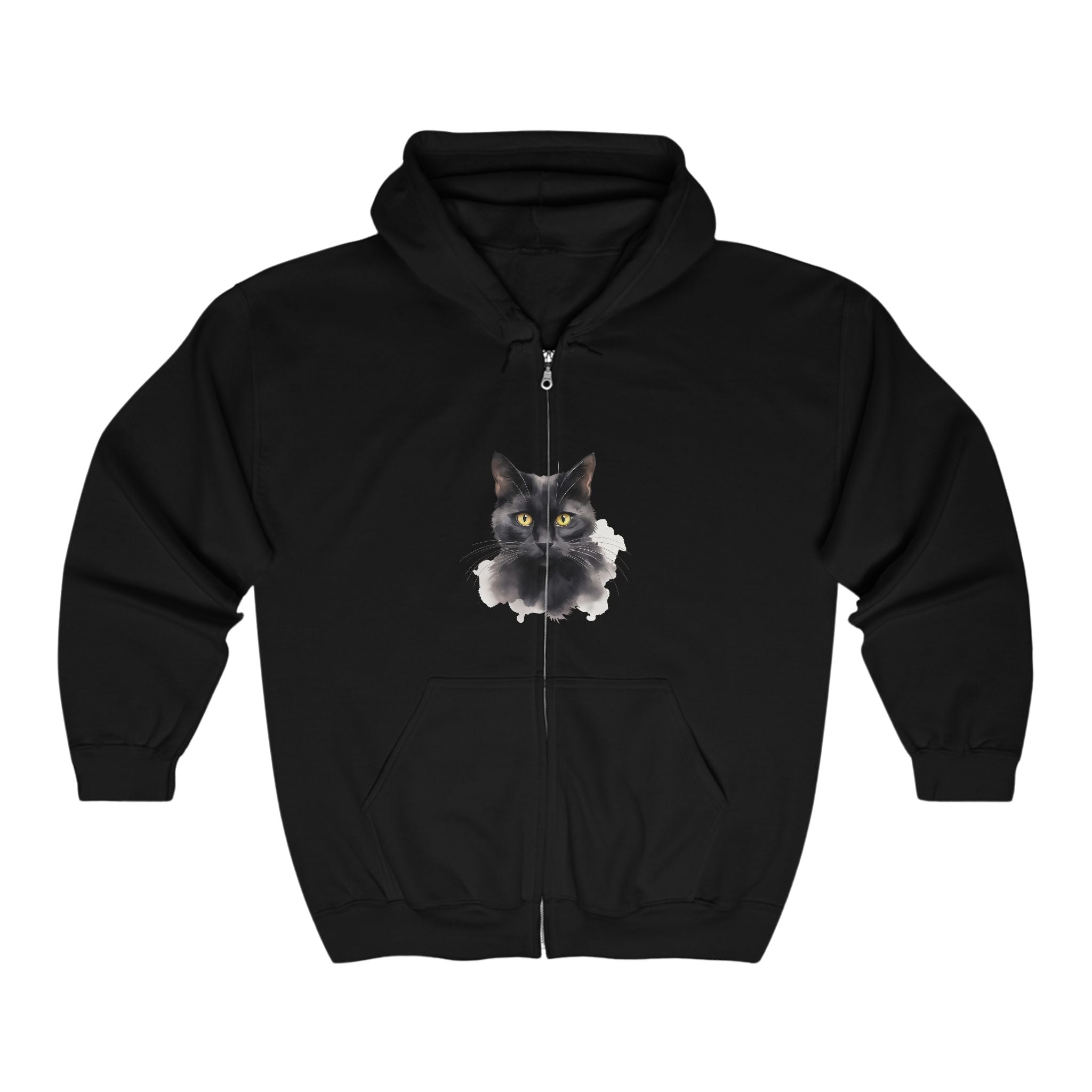 Black Cat Hoodie: Mystical & Playful Hoodie - Blululi