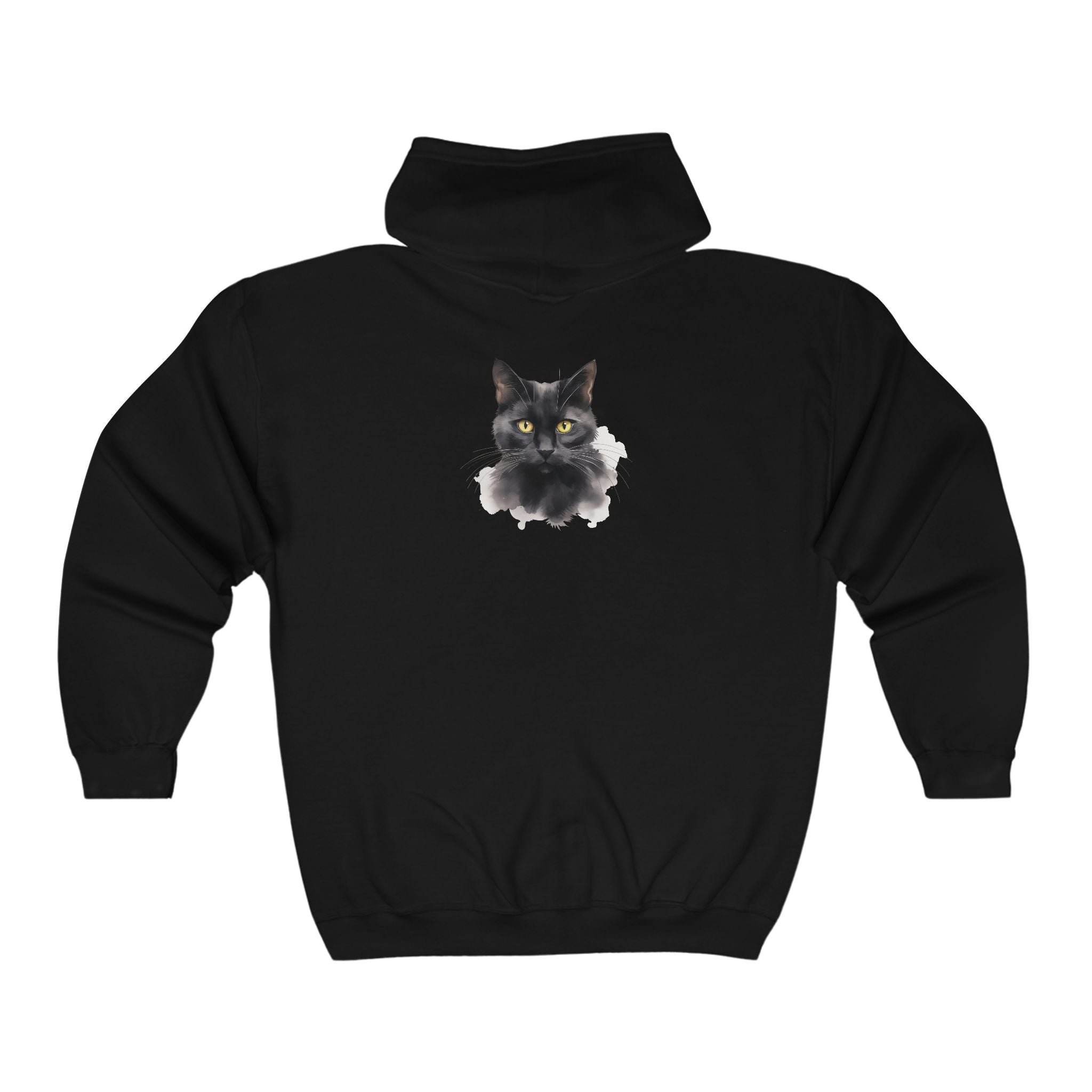 Black Cat Hoodie: Mystical & Playful Hoodie - Blululi