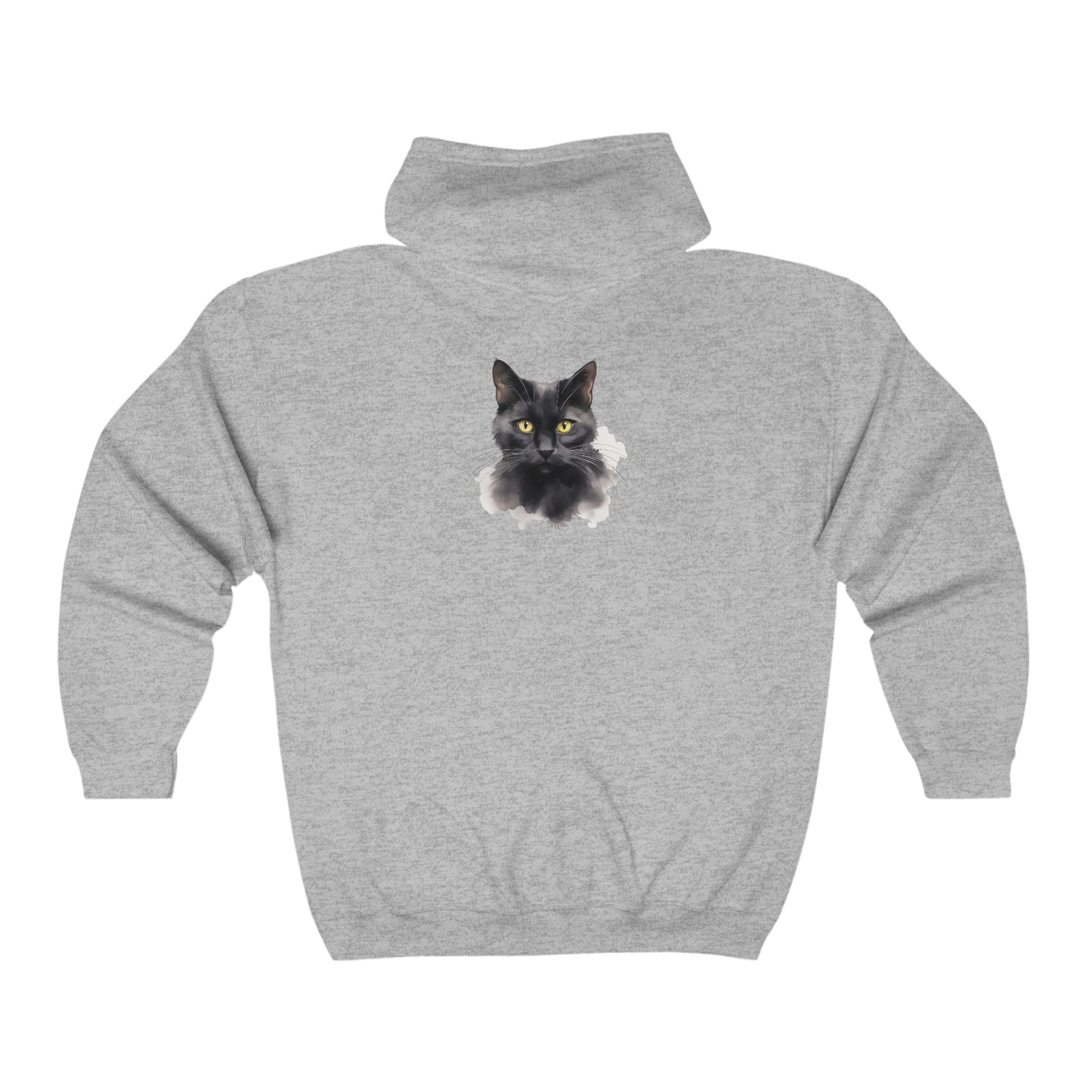 Black Cat Hoodie: Mystical & Playful Hoodie - Blululi