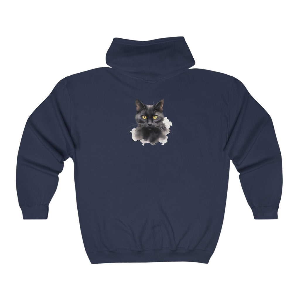 Black Cat Hoodie: Mystical & Playful Hoodie - Blululi