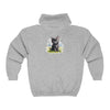 Black Cat in a Field Hoodie - Soft & Fluffy Hoodie - Blululi