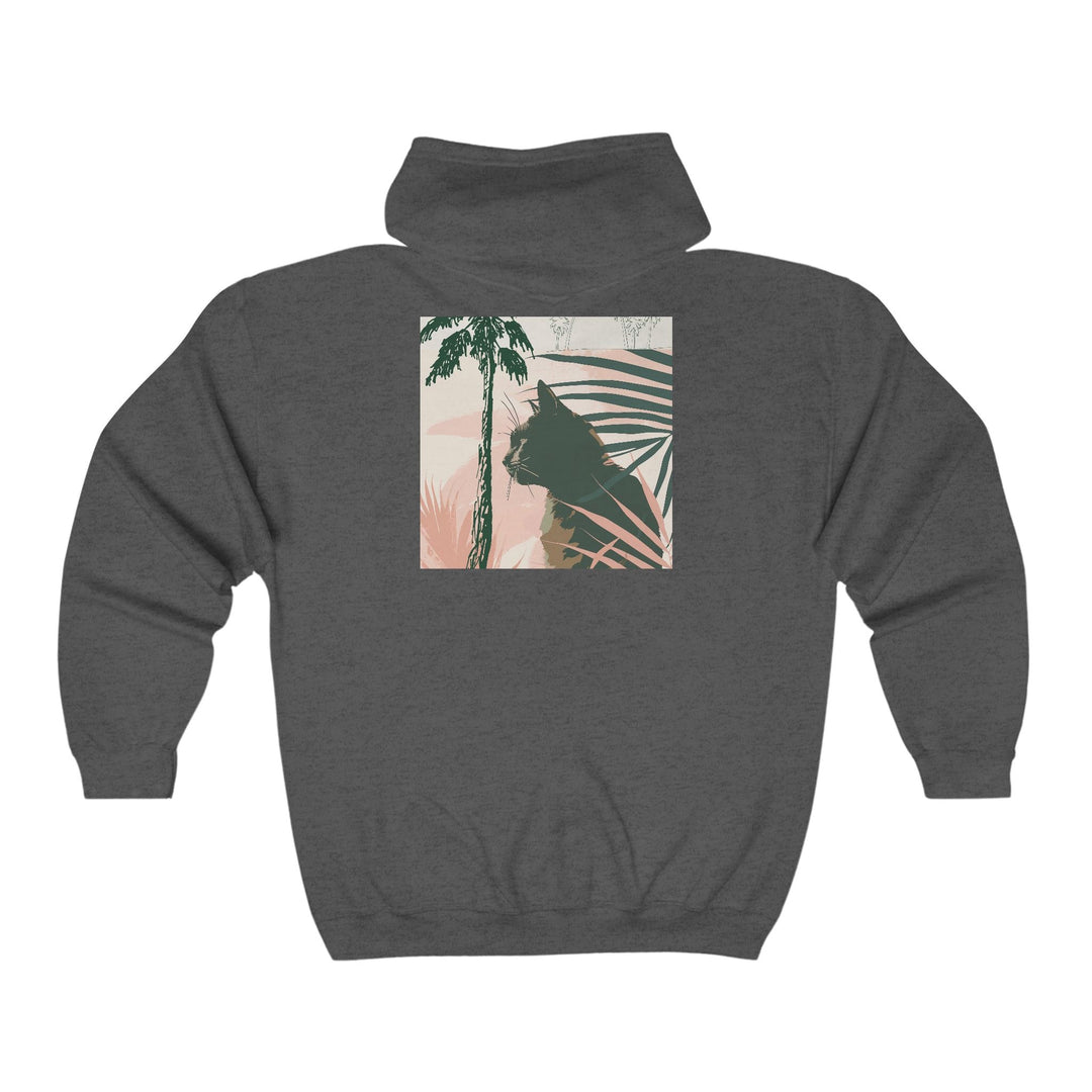 Black Cat Jungle Hoodie Hoodie - Blululi