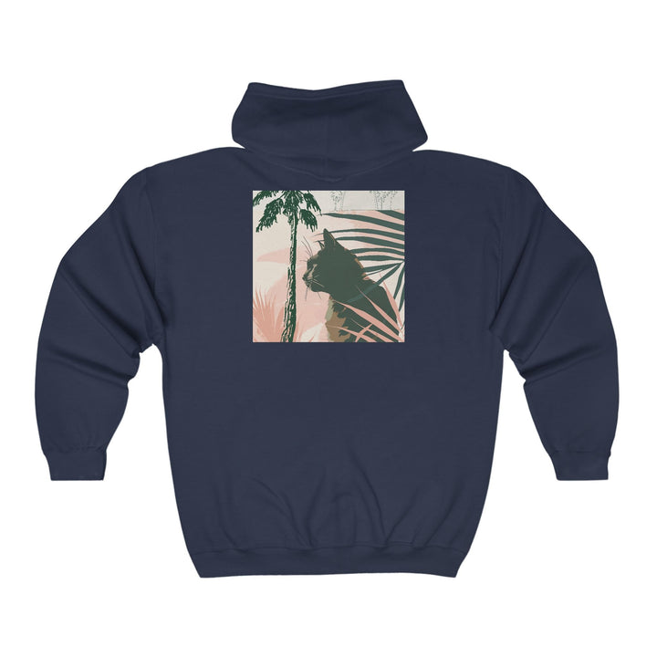 Black Cat Jungle Hoodie Hoodie - Blululi