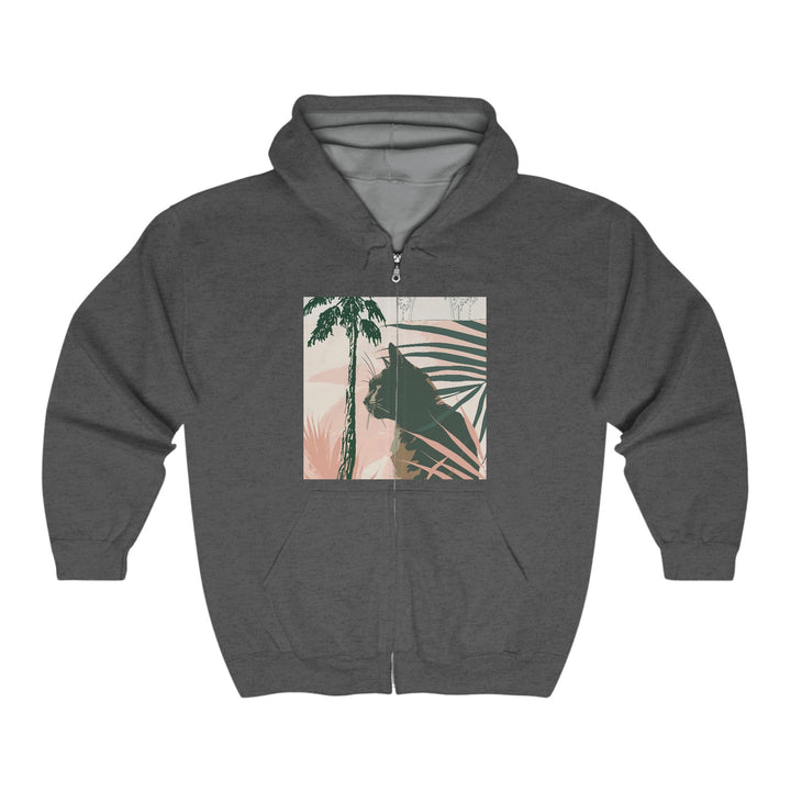 Black Cat Jungle Hoodie Hoodie - Blululi