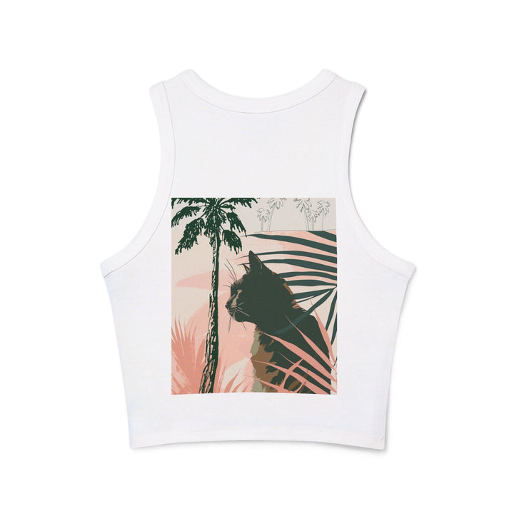 Black Cat Jungle Racerback Tank Top Tank Top - Blululi