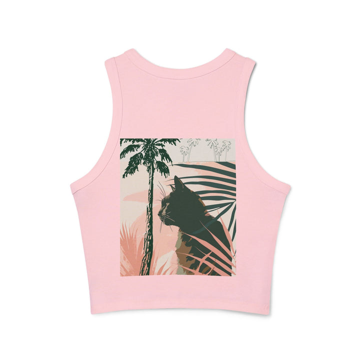 Black Cat Jungle Racerback Tank Top Tank Top - Blululi