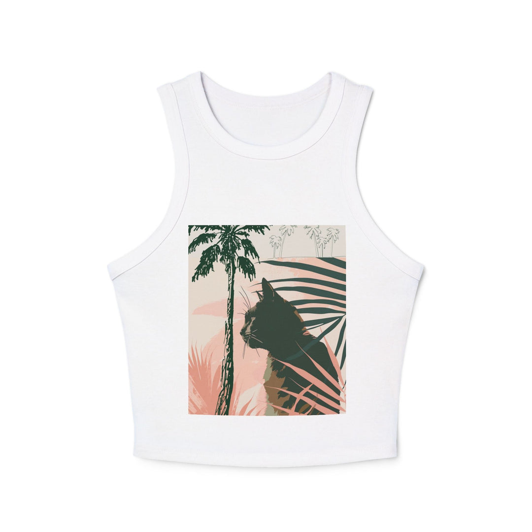 Black Cat Jungle Racerback Tank Top Tank Top - Blululi