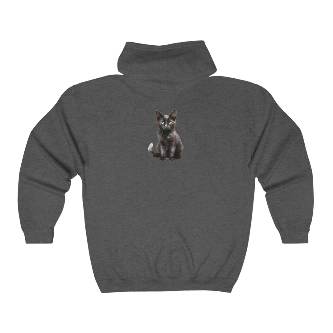 Black Cat Kitten Hoodie - Soft & Fluffy Hoodie - Blululi