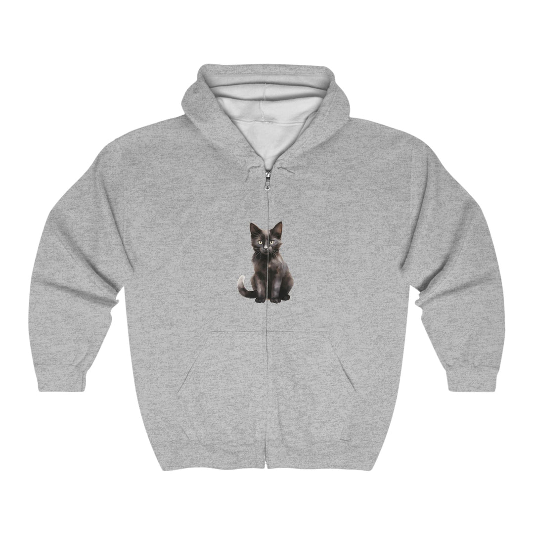 Black Cat Kitten Hoodie - Soft & Fluffy Hoodie - Blululi