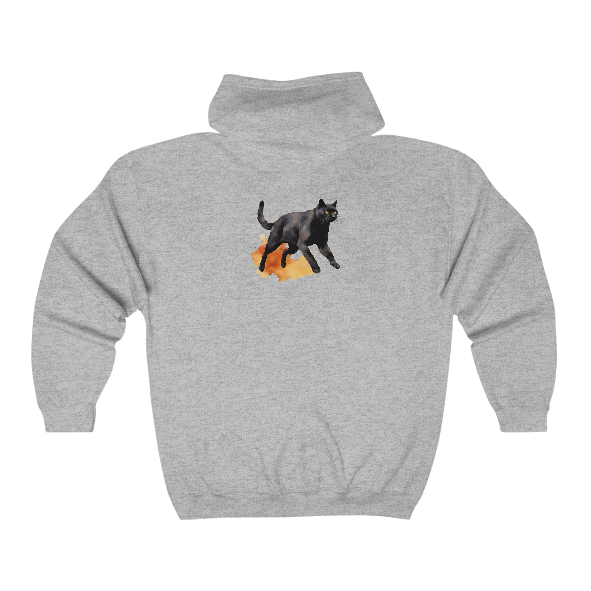 Black Cat Leaping Through Magic Hoodie Hoodie - Blululi