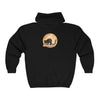 Black Cat & Moon Halloween Hoodie Hoodie - Blululi