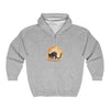 Black Cat & Moon Halloween Hoodie Hoodie - Blululi