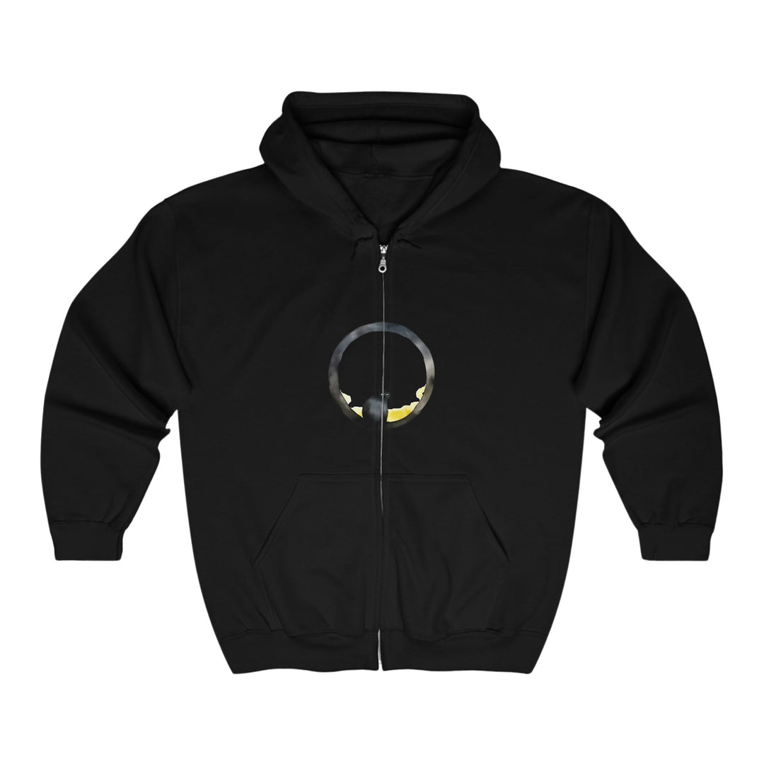 Black Cat Moon Hoodie - Whimsical Design Hoodie - Blululi