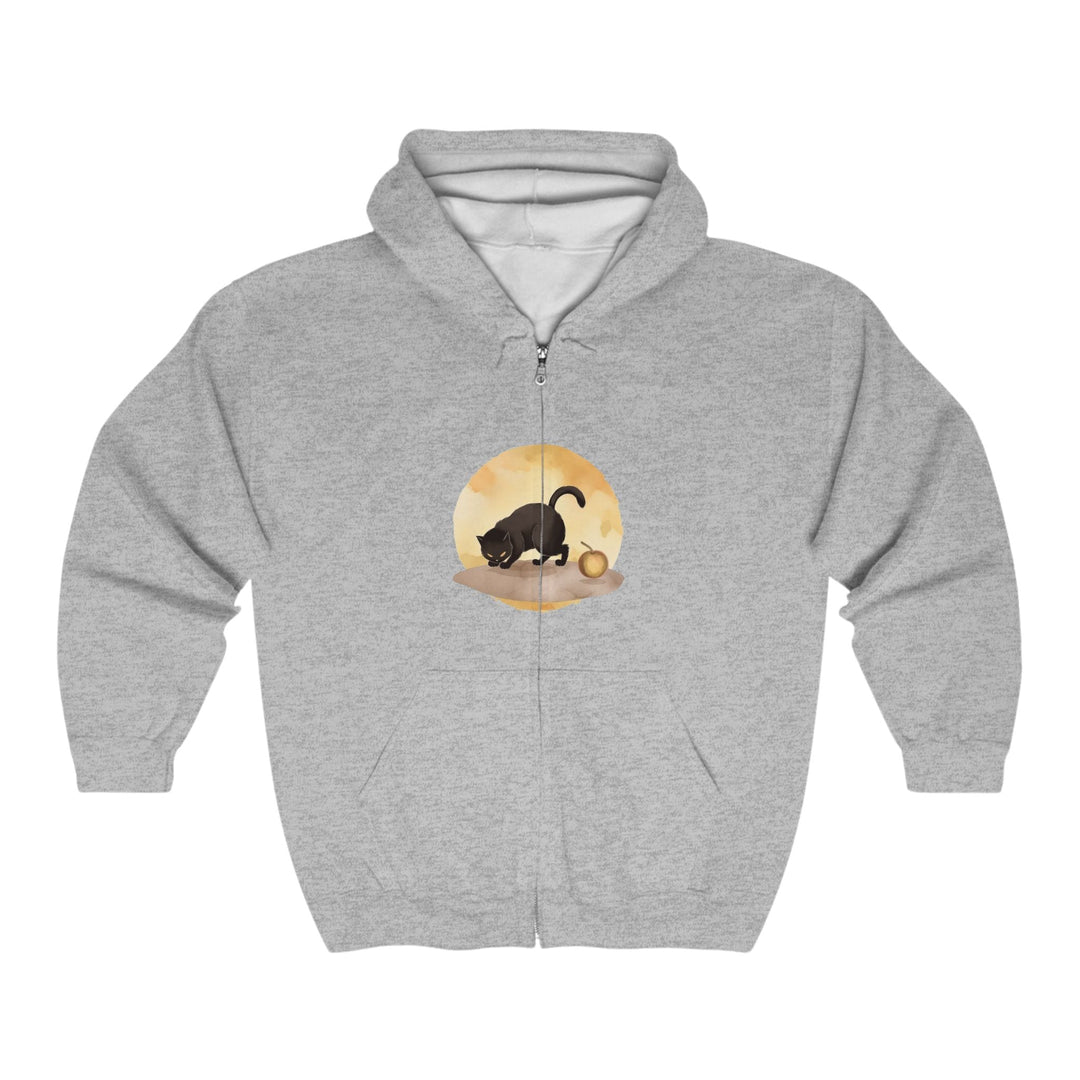 Black Cat Moonlit Hoodie - Halloween Vibes Hoodie - Blululi