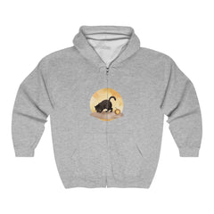 Black Cat Moonlit Hoodie - Halloween Vibes Hoodie - Blululi